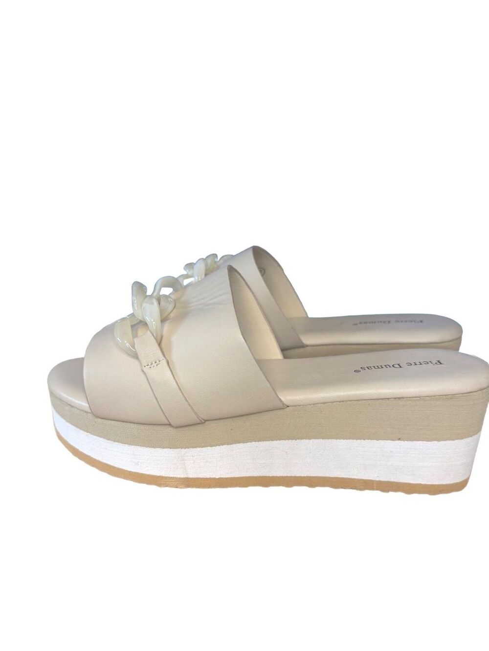 Pierre Dumas Saint-3 Wedge Sandal Women’s Platform Slide Size 9 NWOT